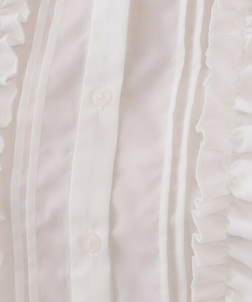 OPAQUE.CLIP / オペーク ドット クリップ シャツ・ブラウス | フリルショートシャツ【洗濯機洗い可】 | 詳細4
