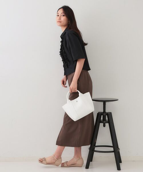 OPAQUE.CLIP / オペーク ドット クリップ シャツ・ブラウス | フリルショートシャツ【洗濯機洗い可】 | 詳細7