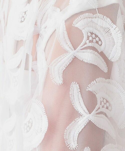 OPAQUE.CLIP / オペーク ドット クリップ シャツ・ブラウス | 3Dフラワーレースシャツ【洗える】 | 詳細9