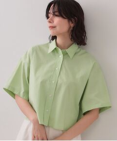 OPAQUE.CLIP / オペーク ドット クリップ シャツ・ブラウス | クロップドハーフスリーブシャツ【洗濯機洗い可】