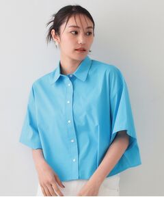 OPAQUE.CLIP / オペーク ドット クリップ シャツ・ブラウス | クロップドハーフスリーブシャツ【洗濯機洗い可】