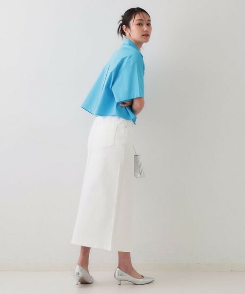 OPAQUE.CLIP / オペーク ドット クリップ シャツ・ブラウス | クロップドハーフスリーブシャツ【洗濯機洗い可】 | 詳細15