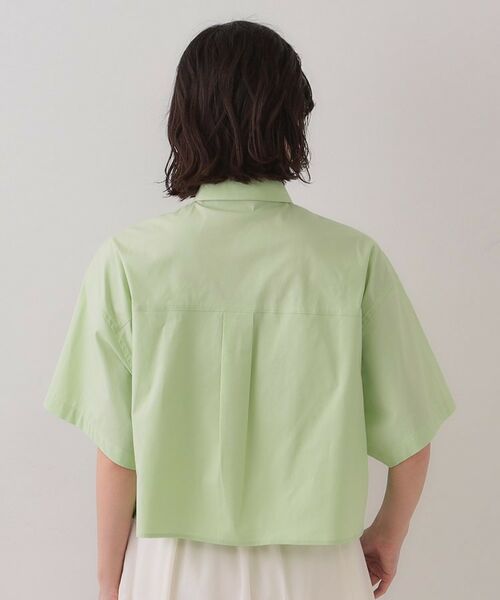 OPAQUE.CLIP / オペーク ドット クリップ シャツ・ブラウス | クロップドハーフスリーブシャツ【洗濯機洗い可】 | 詳細19