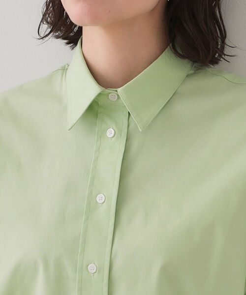 OPAQUE.CLIP / オペーク ドット クリップ シャツ・ブラウス | クロップドハーフスリーブシャツ【洗濯機洗い可】 | 詳細20