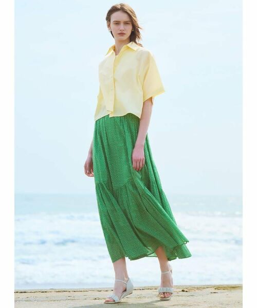 OPAQUE.CLIP / オペーク ドット クリップ シャツ・ブラウス | クロップドハーフスリーブシャツ【洗濯機洗い可】 | 詳細25