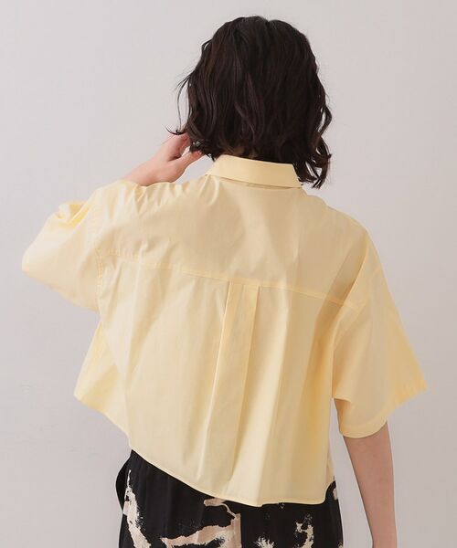 OPAQUE.CLIP / オペーク ドット クリップ シャツ・ブラウス | クロップドハーフスリーブシャツ【洗濯機洗い可】 | 詳細9