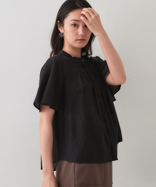 OPAQUE.CLIP / オペーク ドット クリップ シャツ・ブラウス | シアーフレアスリーブブラウス【洗濯機洗い可】 | 詳細1