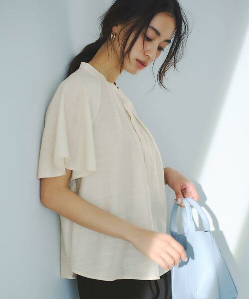 OPAQUE.CLIP / オペーク ドット クリップ シャツ・ブラウス | シアーフレアスリーブブラウス【洗濯機洗い可】 | 詳細10