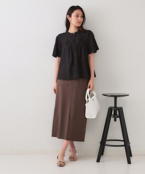 OPAQUE.CLIP / オペーク ドット クリップ シャツ・ブラウス | シアーフレアスリーブブラウス【洗濯機洗い可】 | 詳細2