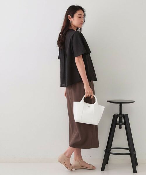 OPAQUE.CLIP / オペーク ドット クリップ シャツ・ブラウス | シアーフレアスリーブブラウス【洗濯機洗い可】 | 詳細3