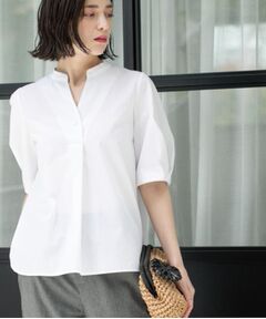 OPAQUE.CLIP / オペーク ドット クリップ シャツ・ブラウス | スキッパータックスリーブブラウス【洗濯機洗い可】