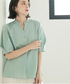 OPAQUE.CLIP / オペーク ドット クリップ シャツ・ブラウス | スキッパータックスリーブブラウス【洗濯機洗い可】