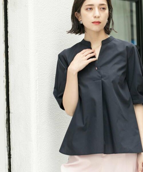 OPAQUE.CLIP / オペーク ドット クリップ シャツ・ブラウス | スキッパータックスリーブブラウス【洗濯機洗い可】 | 詳細12