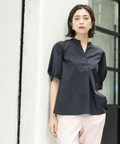 OPAQUE.CLIP / オペーク ドット クリップ シャツ・ブラウス | スキッパータックスリーブブラウス【洗濯機洗い可】 | 詳細14