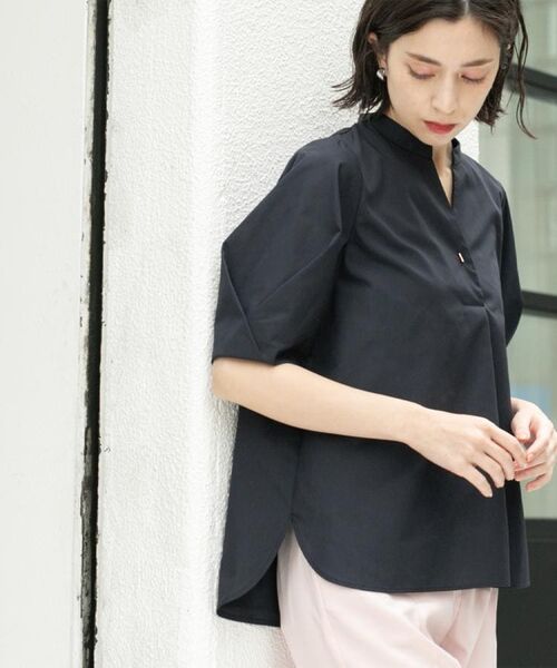 OPAQUE.CLIP / オペーク ドット クリップ シャツ・ブラウス | スキッパータックスリーブブラウス【洗濯機洗い可】 | 詳細16