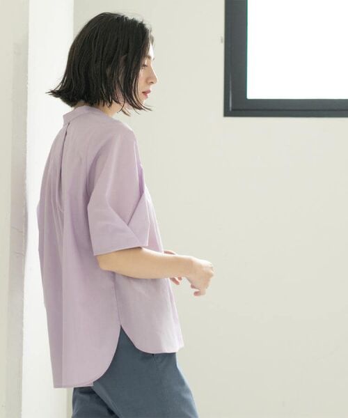 OPAQUE.CLIP / オペーク ドット クリップ シャツ・ブラウス | スキッパータックスリーブブラウス【洗濯機洗い可】 | 詳細21