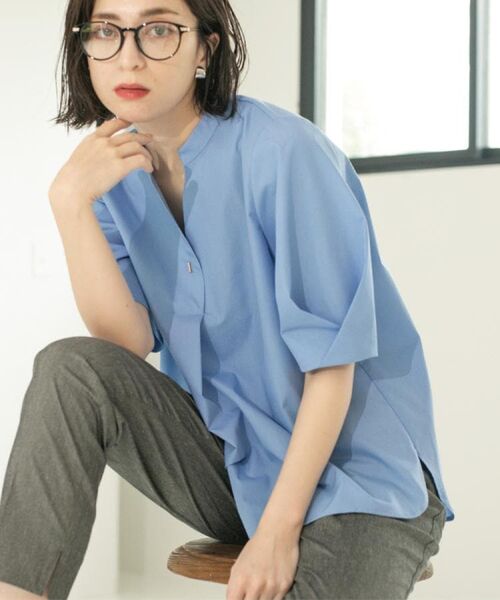 OPAQUE.CLIP / オペーク ドット クリップ シャツ・ブラウス | スキッパータックスリーブブラウス【洗濯機洗い可】 | 詳細25