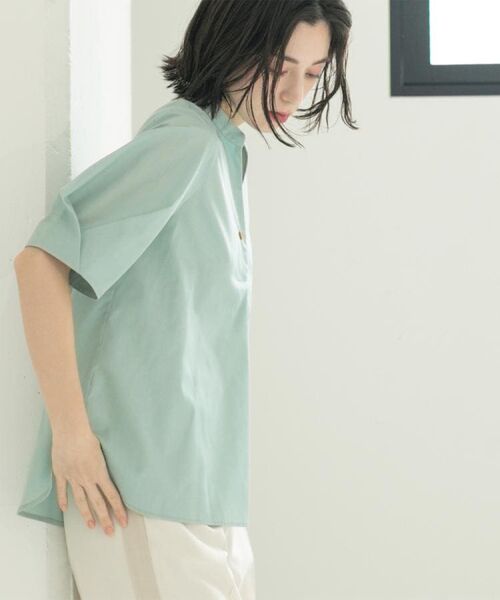 OPAQUE.CLIP / オペーク ドット クリップ シャツ・ブラウス | スキッパータックスリーブブラウス【洗濯機洗い可】 | 詳細27