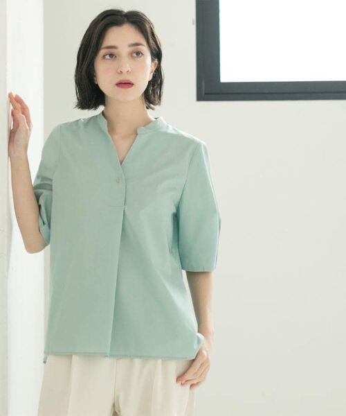 OPAQUE.CLIP / オペーク ドット クリップ シャツ・ブラウス | スキッパータックスリーブブラウス【洗濯機洗い可】 | 詳細28