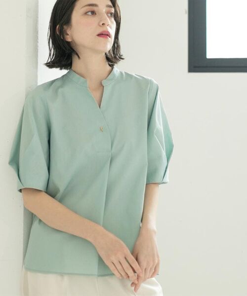 OPAQUE.CLIP / オペーク ドット クリップ シャツ・ブラウス | スキッパータックスリーブブラウス【洗濯機洗い可】 | 詳細29