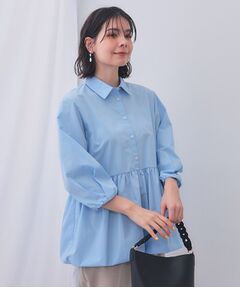 OPAQUE.CLIP / オペーク ドット クリップ シャツ・ブラウス | 裾バルーンペプラムシャツ【洗濯機洗い可】
