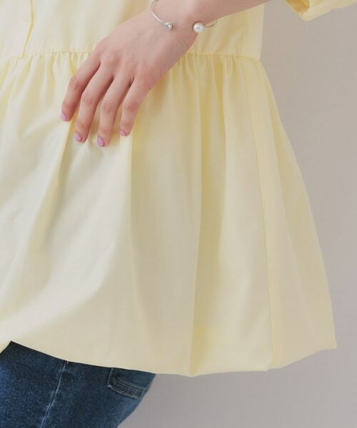 OPAQUE.CLIP / オペーク ドット クリップ シャツ・ブラウス | 裾バルーンペプラムシャツ【洗濯機洗い可】 | 詳細18