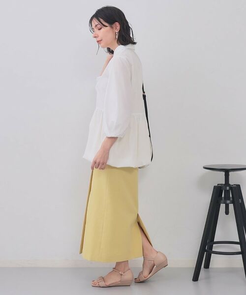 OPAQUE.CLIP / オペーク ドット クリップ シャツ・ブラウス | 裾バルーンペプラムシャツ【洗濯機洗い可】 | 詳細2