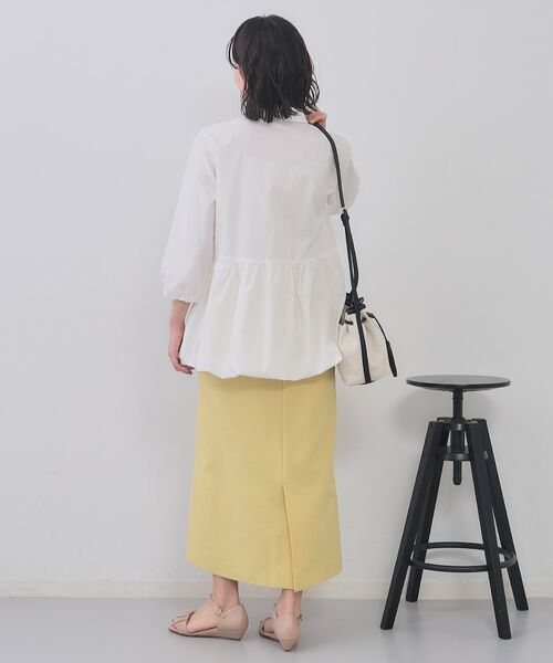 OPAQUE.CLIP / オペーク ドット クリップ シャツ・ブラウス | 裾バルーンペプラムシャツ【洗濯機洗い可】 | 詳細3