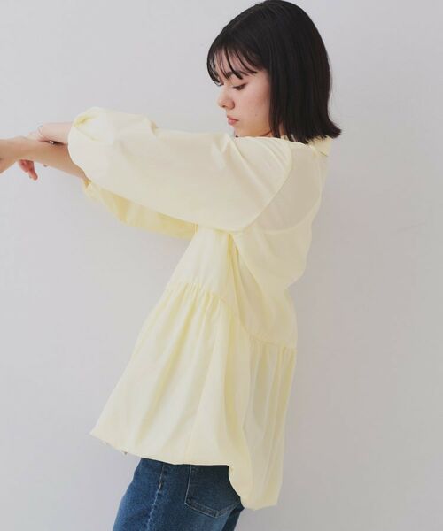 OPAQUE.CLIP / オペーク ドット クリップ シャツ・ブラウス | 裾バルーンペプラムシャツ【洗濯機洗い可】 | 詳細5