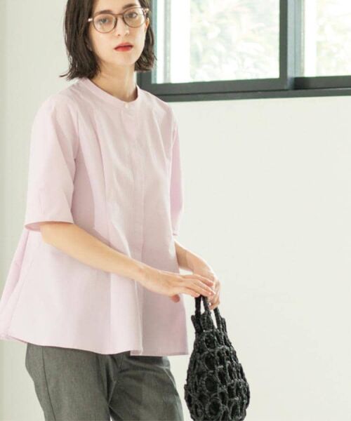 OPAQUE.CLIP / オペーク ドット クリップ シャツ・ブラウス | サッカーストライプペプラムブラウス【吸水速乾/イージーアイロン/洗濯機洗い可】 | 詳細12