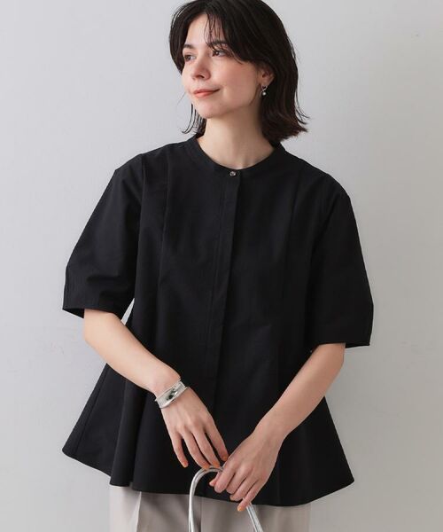 OPAQUE.CLIP / オペーク ドット クリップ シャツ・ブラウス | サッカーストライプペプラムブラウス【吸水速乾/イージーアイロン/洗濯機洗い可】 | 詳細23