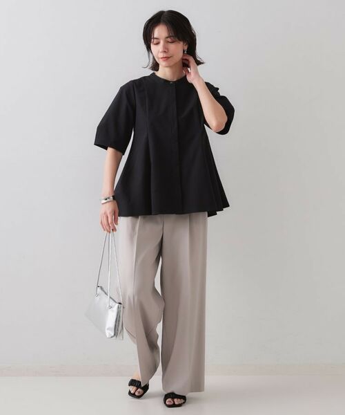 OPAQUE.CLIP / オペーク ドット クリップ シャツ・ブラウス | サッカーストライプペプラムブラウス【吸水速乾/イージーアイロン/洗濯機洗い可】 | 詳細25