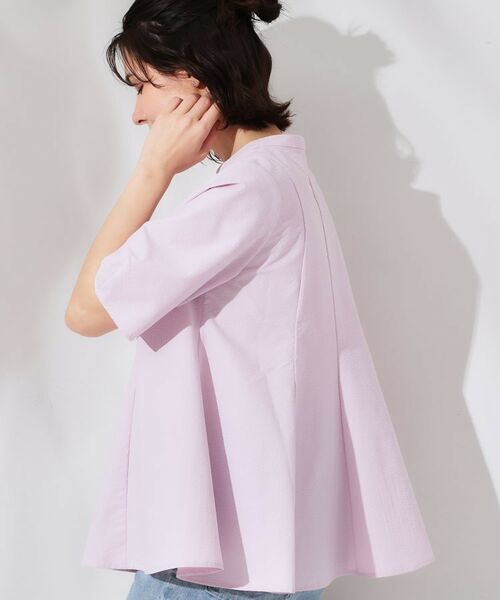 OPAQUE.CLIP / オペーク ドット クリップ シャツ・ブラウス | サッカーストライプペプラムブラウス【吸水速乾/イージーアイロン/洗濯機洗い可】 | 詳細29