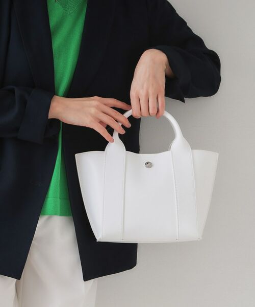 OPAQUE.CLIP / オペーク ドット クリップ トートバッグ | 【2WAY】スムース合皮ミドルトートバッグ | 詳細1