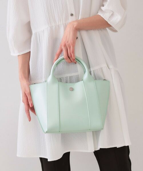 OPAQUE.CLIP / オペーク ドット クリップ トートバッグ | 【2WAY】スムース合皮ミドルトートバッグ | 詳細5