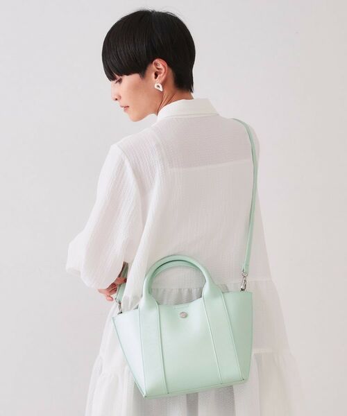 OPAQUE.CLIP / オペーク ドット クリップ トートバッグ | 【2WAY】スムース合皮ミドルトートバッグ | 詳細6