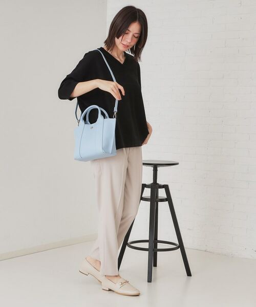 OPAQUE.CLIP / オペーク ドット クリップ トートバッグ | 【2WAY】スムース合皮ミドルトートバッグ | 詳細8