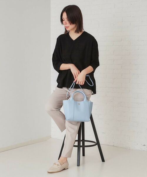 OPAQUE.CLIP / オペーク ドット クリップ トートバッグ | 【2WAY】スムース合皮ミドルトートバッグ | 詳細9