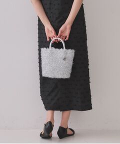 OPAQUE.CLIP / オペーク ドット クリップ トートバッグ | ラメバスケット調ハンドバッグ