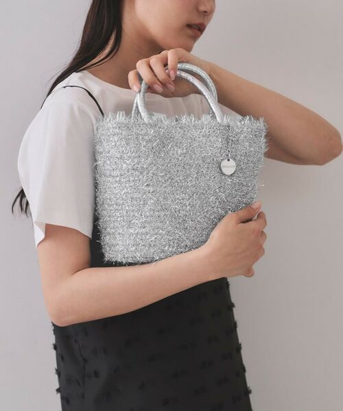 OPAQUE.CLIP / オペーク ドット クリップ トートバッグ | ラメバスケット調ハンドバッグ | 詳細1