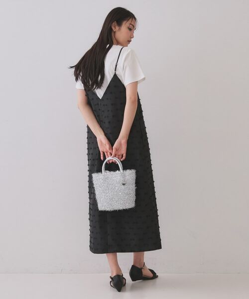 OPAQUE.CLIP / オペーク ドット クリップ トートバッグ | ラメバスケット調ハンドバッグ | 詳細2