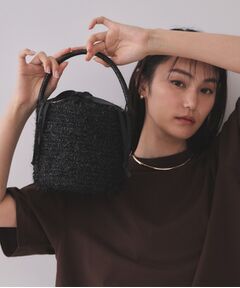 OPAQUE.CLIP / オペーク ドット クリップ ハンドバッグ | ラメバスケット調バケットバッグ