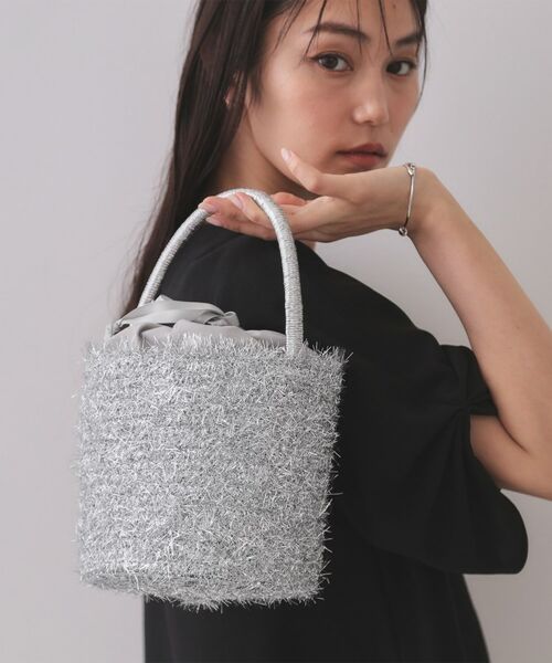 OPAQUE.CLIP / オペーク ドット クリップ ハンドバッグ | ラメバスケット調バケットバッグ | 詳細1