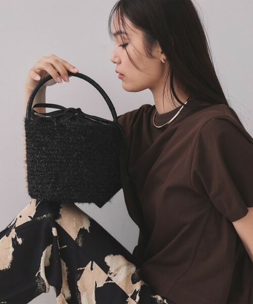 OPAQUE.CLIP / オペーク ドット クリップ ハンドバッグ | ラメバスケット調バケットバッグ | 詳細3