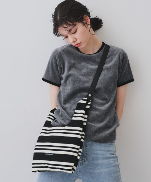 OPAQUE.CLIP / オペーク ドット クリップ ハンドバッグ | 【2WAY】マルチボーダーハンドバッグ | 詳細1