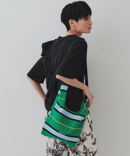 OPAQUE.CLIP / オペーク ドット クリップ ハンドバッグ | 【2WAY】マルチボーダーハンドバッグ | 詳細4