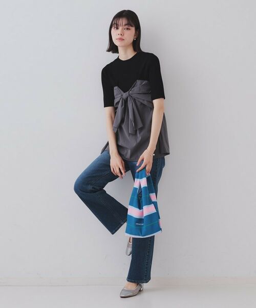 OPAQUE.CLIP / オペーク ドット クリップ ハンドバッグ | 【2WAY】マルチボーダーハンドバッグ | 詳細7