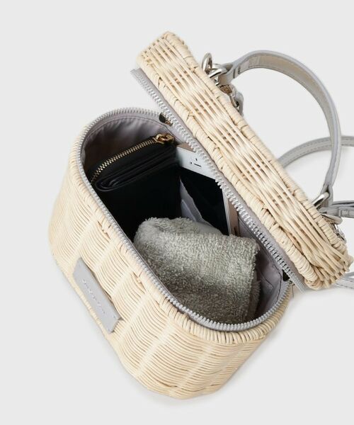 OPAQUE.CLIP / オペーク ドット クリップ ショルダーバッグ | 【2WAY】ラタンバニティショルダーバッグ | 詳細13