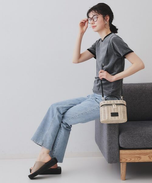 OPAQUE.CLIP / オペーク ドット クリップ ショルダーバッグ | 【2WAY】ラタンバニティショルダーバッグ | 詳細2