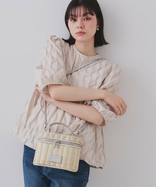 OPAQUE.CLIP / オペーク ドット クリップ ショルダーバッグ | 【2WAY】ラタンバニティショルダーバッグ | 詳細3